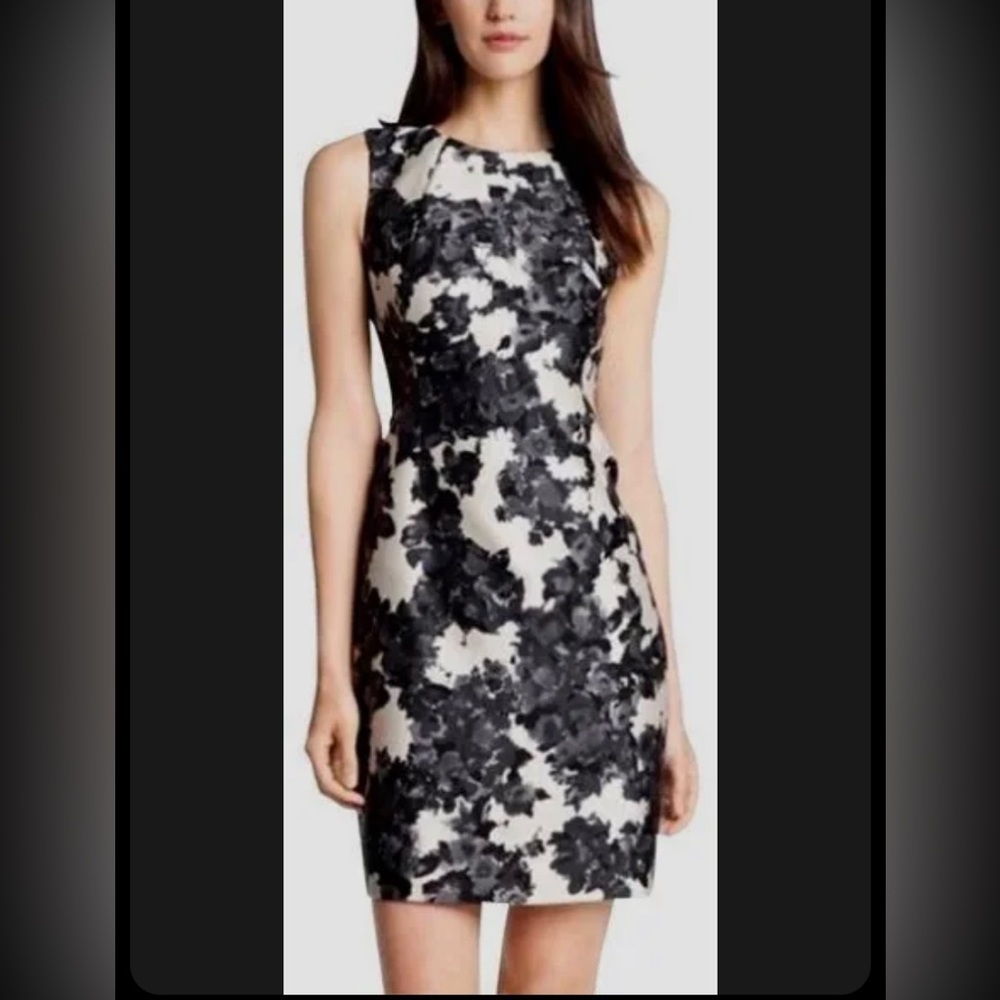 Kate Spade Floral Black/Cream Dress Women’s 4